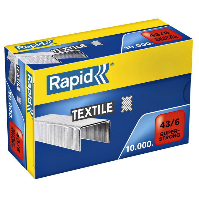 Rapid -  Nieten 43/6 textiel super strong 10.000st