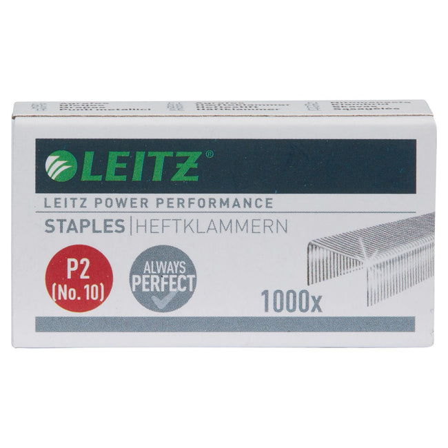 Leitz - Agrafes P2 n°10 galvanisées 1000 pièces