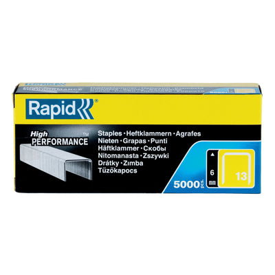 Rapid - Agrafes 13/6 galvanisées standard 5000 pièces