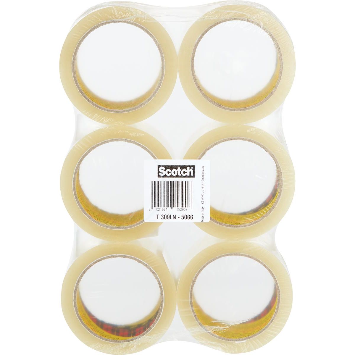 Scotch - emballage silencieux, ft 50 mm x 66 m, transparent, paquet de 6 rouleaux