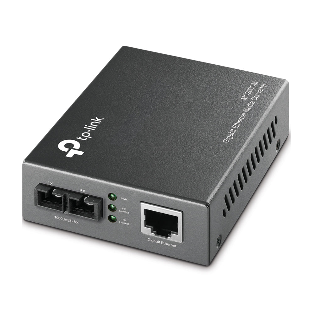TP-Link -   MC200CM V3 netwerk media converter Intern 1000 Mbit/s 850 nm Multimode Zwart