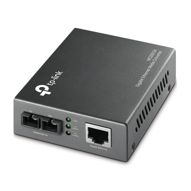 TP-LINK -   MC200CM V3 netwerk media converter Intern 1000 Mbit/s 850 nm Multimode Zwart