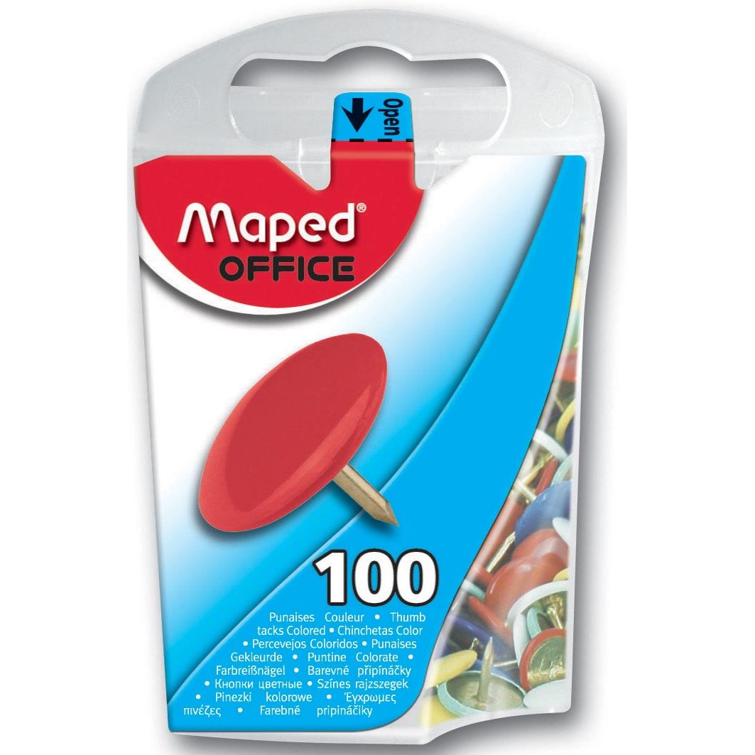 Maped Office -  punaises assortiment, doos van 100 stuks
