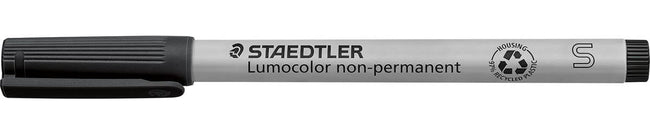 Staedtler - Lumocolor 311, OHP-marker, non permanent, 0,4 mm, zwart