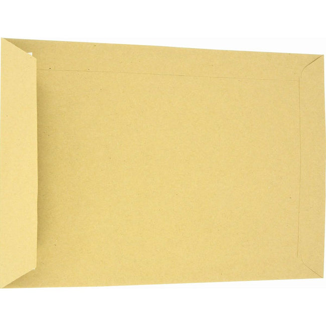 Klika - Enveloppes, pi 162 x 229 mm, fermeture à bande, en papier kraft 90 g, marron, boîte de 500 pièces