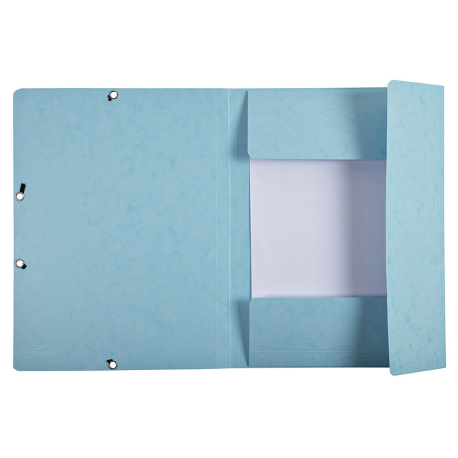 Exacompta -  Elastomap  aquarel a4 3 klep 400gr blauw