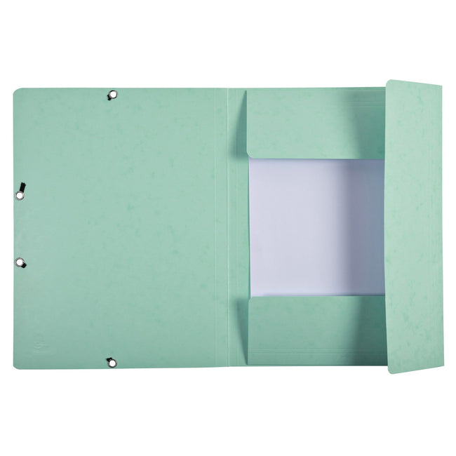 Exacompta -  Elastomap  aquarel a4 3 klep 400gr groen