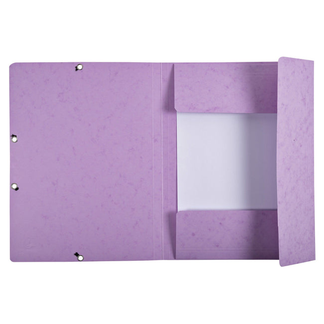 Exacompta -  Elastomap  aquarel a4 3 klep 400gr lila