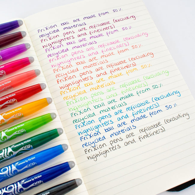 Pilot -  Rollerpen  frixion bl-fr7 m blister zwart