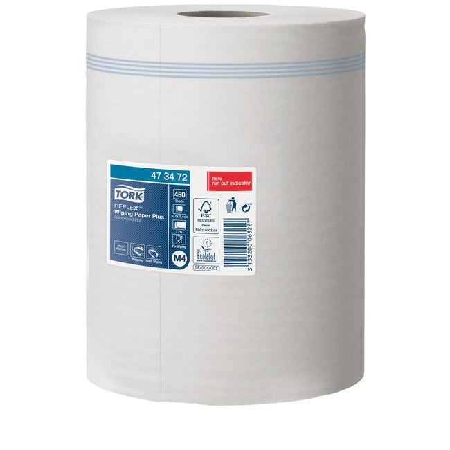 Tork -  Poetspapier m4 advanced 2laags 450 vel wit