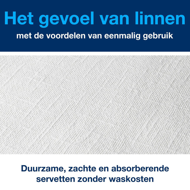 Tork -  Dinerservet linstyle premium wit 478722