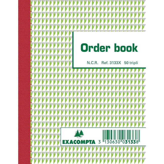 Exacompta - carnet de commandes, pi 13,5 x 10,5 cm, tripli (50 x 3 feuilles)