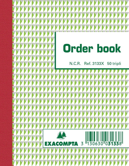 Exacompta - carnet de commandes, pi 13,5 x 10,5 cm, tripli (50 x 3 feuilles)
