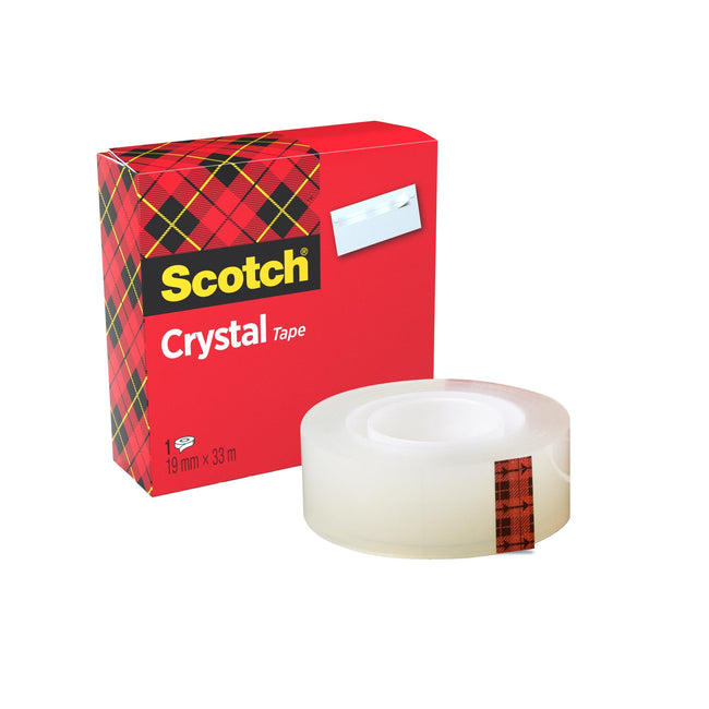 Scotch -  Plakband crystal 600 19mmx33m transparant | 12 stuks