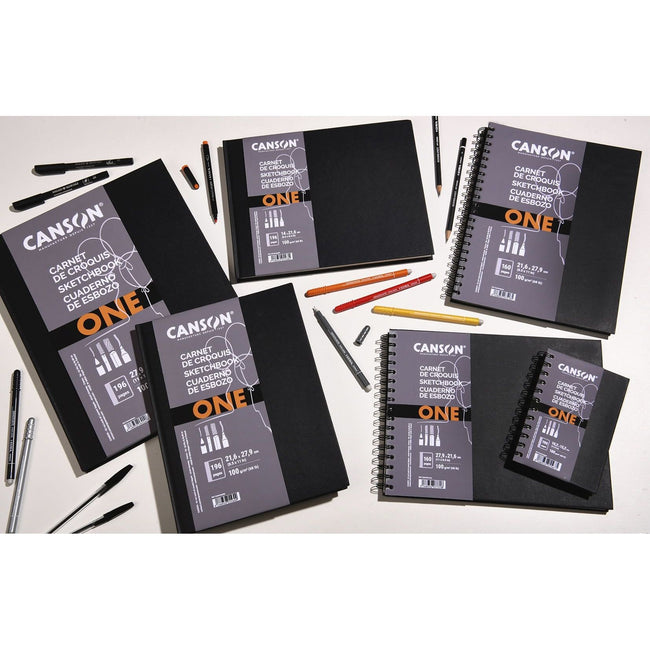Canson -  Schetsboek  art book one 100gr 216x279mm wit