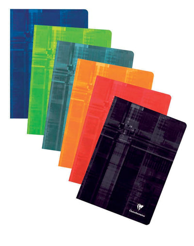 Clairefontaine - carnet format A4, 120 pages, quadrillé 5mm, agrafé, couleurs assorties