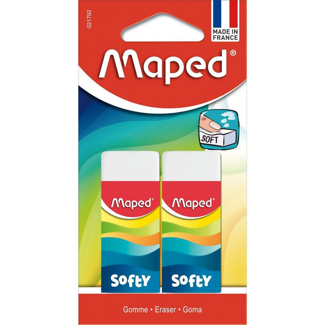 Maped -  Gum  softy blister à 2 stuks