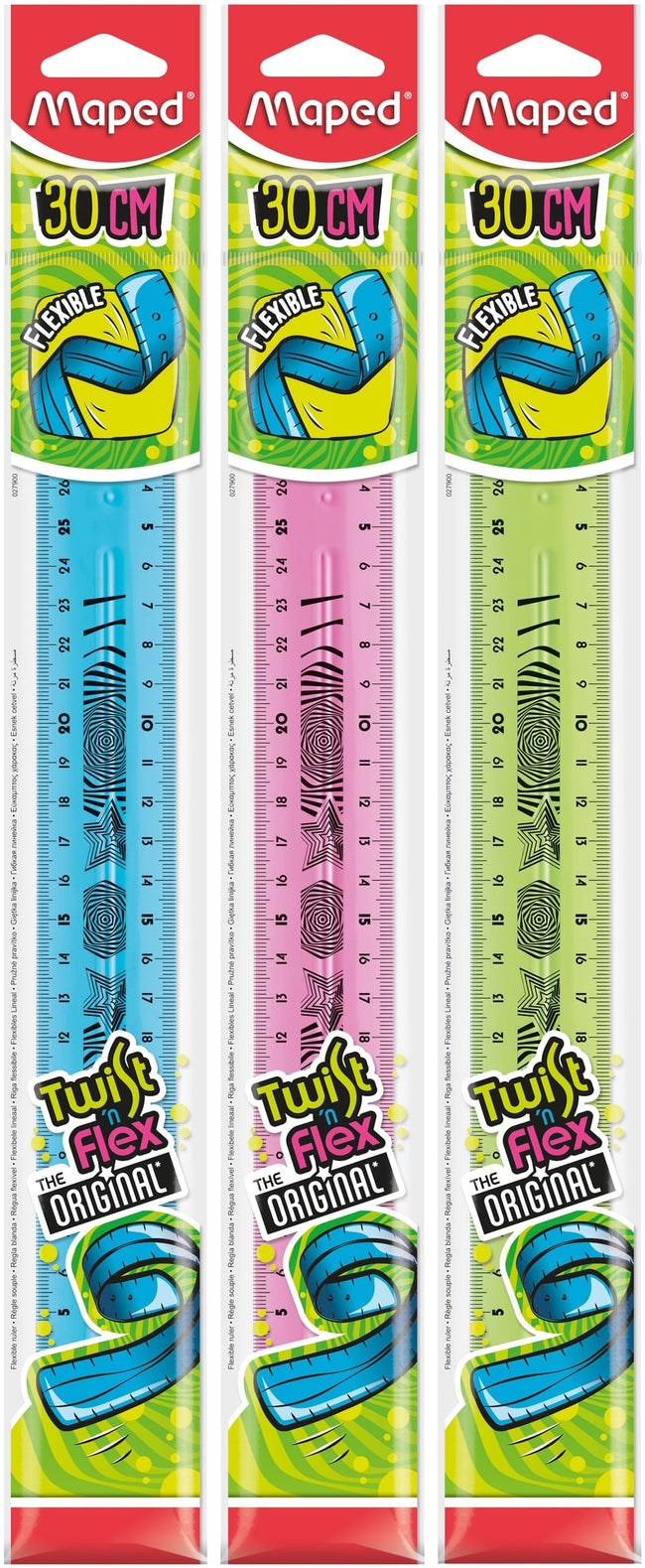 Maped -  Liniaal  twist 'n flex 30cm assorti