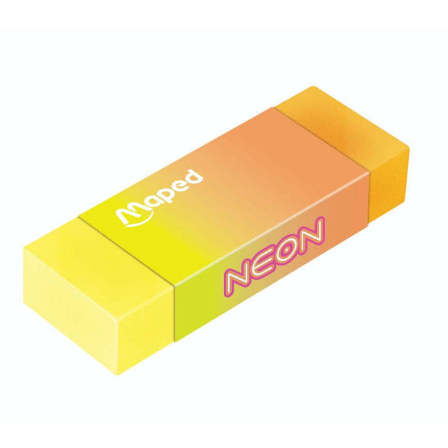 Maped -  Gum  neon set 2 stuks assorti