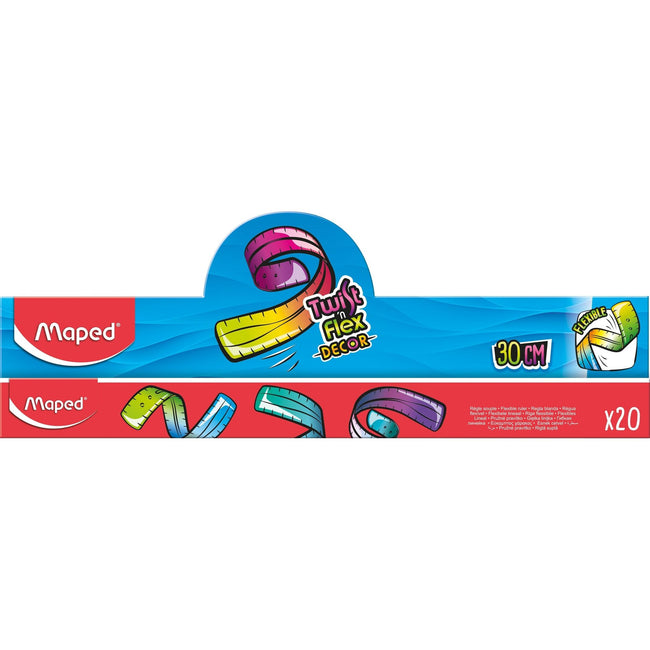 Maped -  Liniaal  twist n flex decor animals 30cm 20st