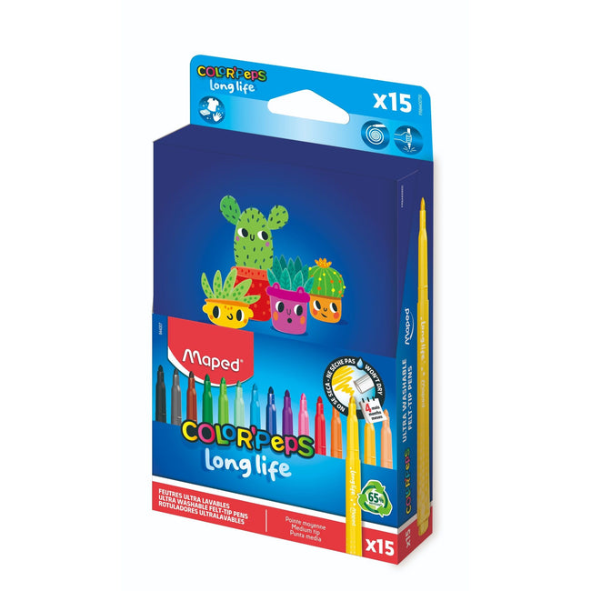 Maped -  Viltstift  colorpeps long life 2.0 15 stuks