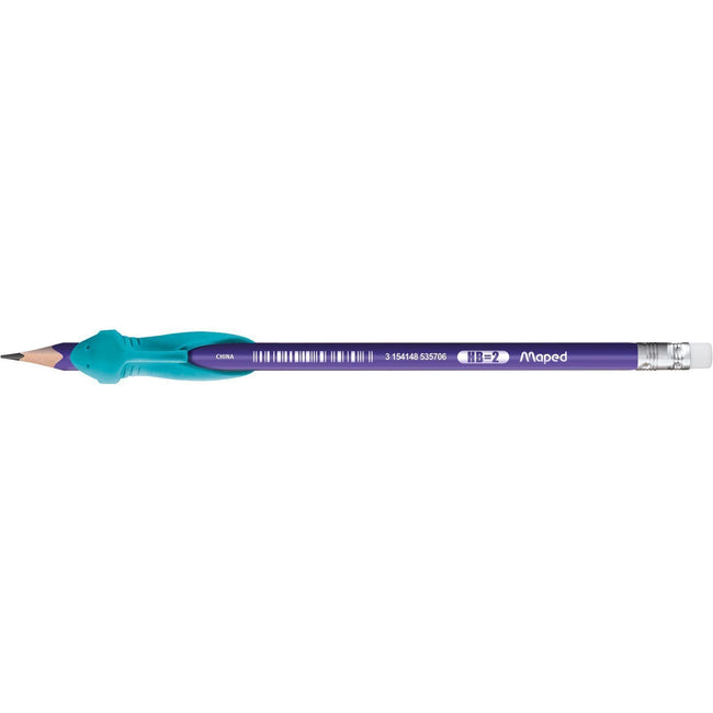 Maped -  Potlood  kidy learn met vingerhulp blauw