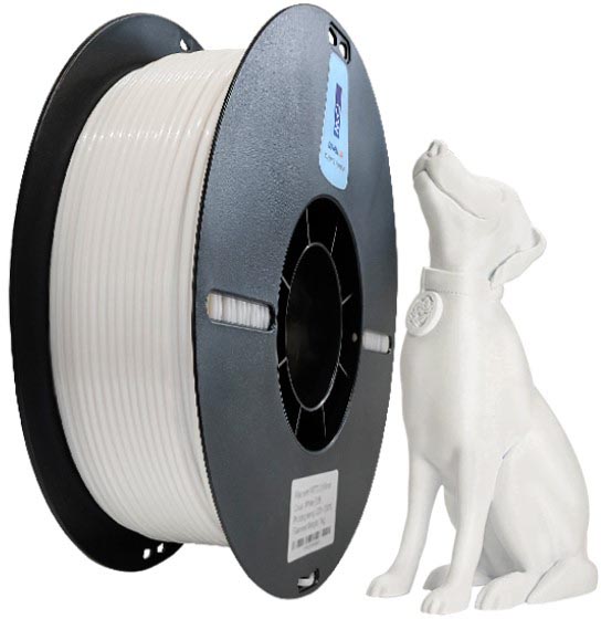 Sans marque - Filament 3D PLA, 1 kg, 1,75 mm, blanc