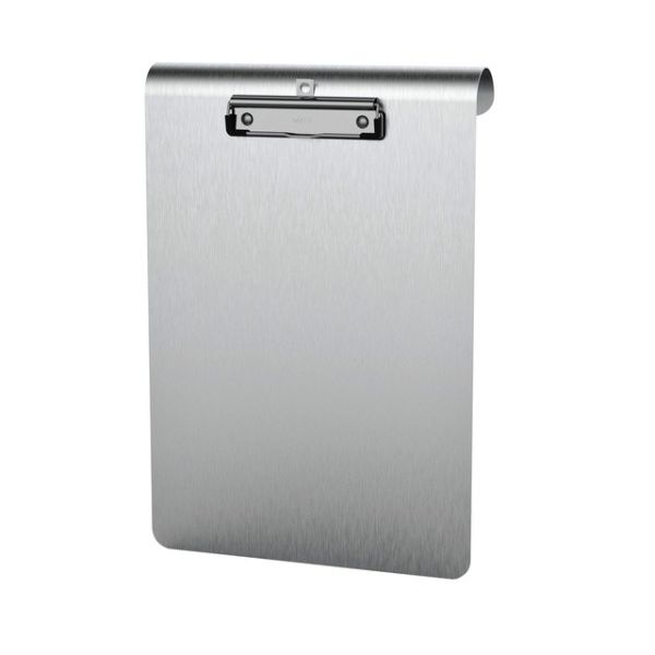 MAUL - Porte-bloc Medic A4 debout avec arc en aluminium avec pince en acier inoxydable