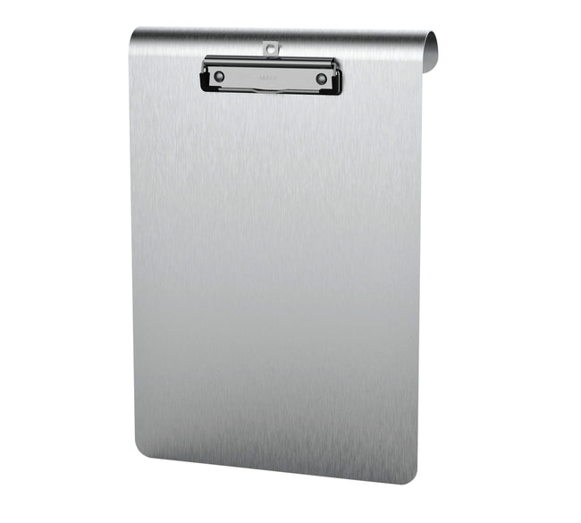 MAUL - Porte-bloc Medic A4 debout avec arc en aluminium avec pince en acier inoxydable