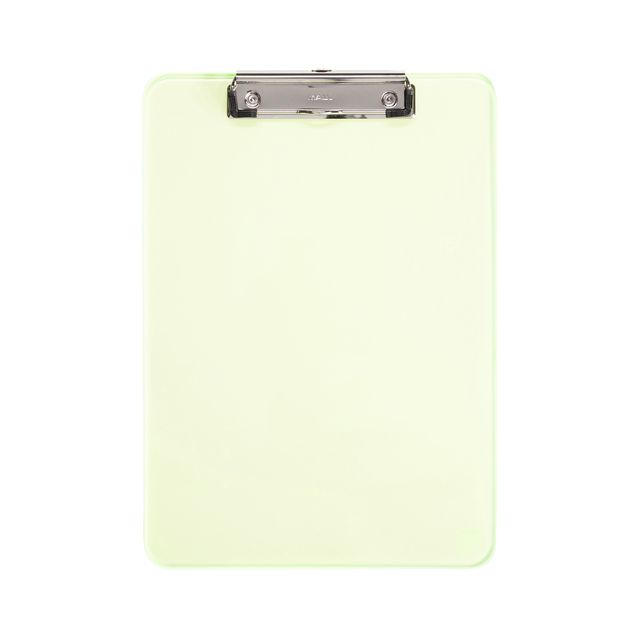 MAUL - Porte-bloc A4 portrait transparent PS jaune fluo
