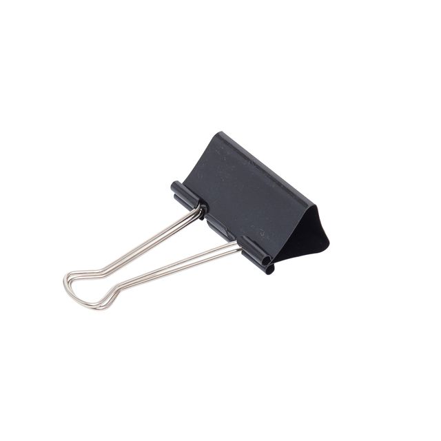 Maul -  Papierklem  213 foldback 50mm zwart 12 stuks
