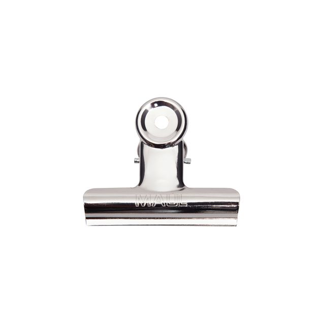 MAUL -  Papierklem Bulldog 70mm capaciteit 40mm zilver 5 stuks