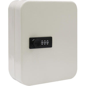 Zonder merk -  Sleutelkast met combinatieslot, voor 30 sleutels, wit