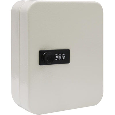 Zonder merk -  Sleutelkast met combinatieslot, voor 30 sleutels, wit
