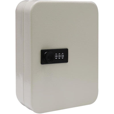 Sans marque - Armoire à clés avec serrure à combinaison, pour 48 clés, blanc