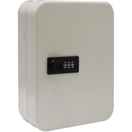 Sans marque - Armoire à clés avec serrure à combinaison, pour 48 clés, blanc