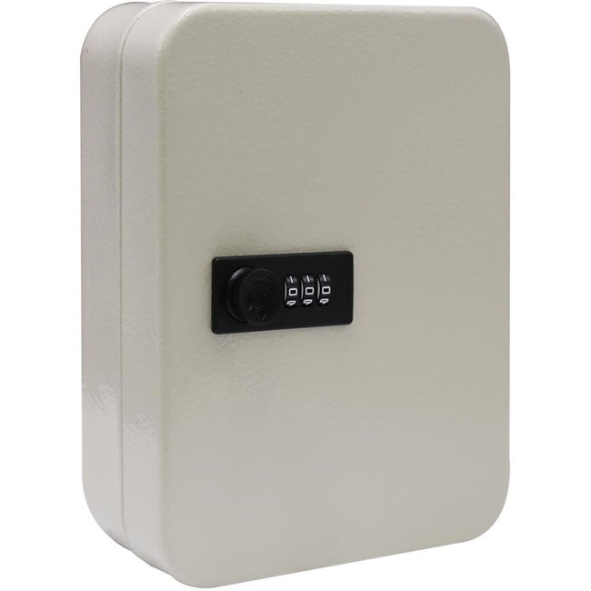Sans marque - Armoire à clés avec serrure à combinaison, pour 48 clés, blanc