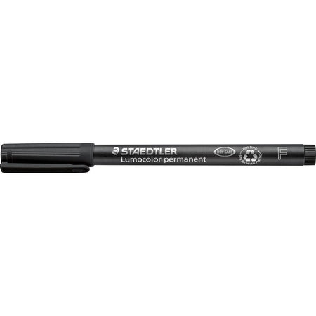 Staedtler -  Lumocolor 318, OHP-marker, permanent, 0,6 mm, zwart