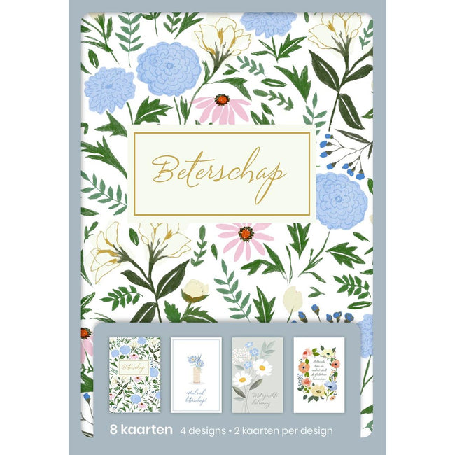 Hallmark - Grußkarten, Gute Besserung, Blister mit 8 Stück