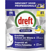 Dreft -  Pro Platinum vaatwastabletten, Lemon, pak van 81 capsules