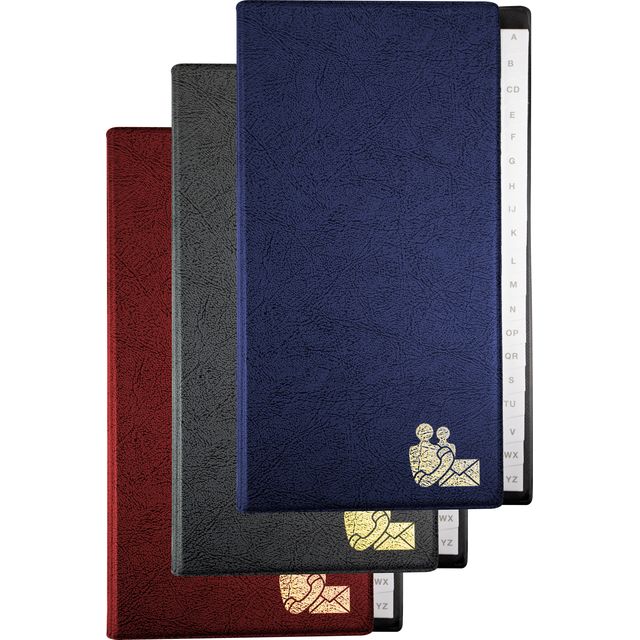 Kangaro - Album téléphone 215x130mm A-Z 4 anneaux assortis | 12 pièces