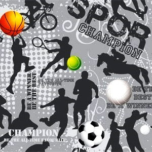 Klika -  Cadeaupapier Geschenkpapier Sports champion 70 cm
