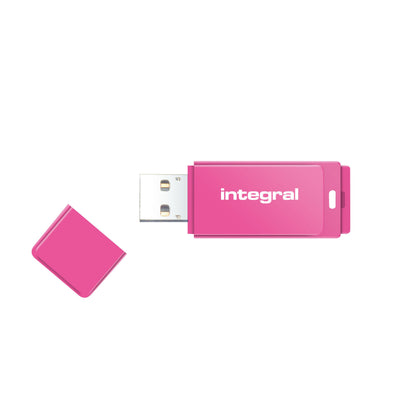 Integral - Clé USB 2.0 16Gb rose fluo