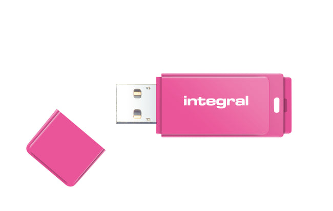 Integral - Clé USB 2.0 16Gb rose fluo