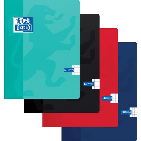 Oxford - Cahier Ecole A5 diamant 5mm 60 feuilles assorties