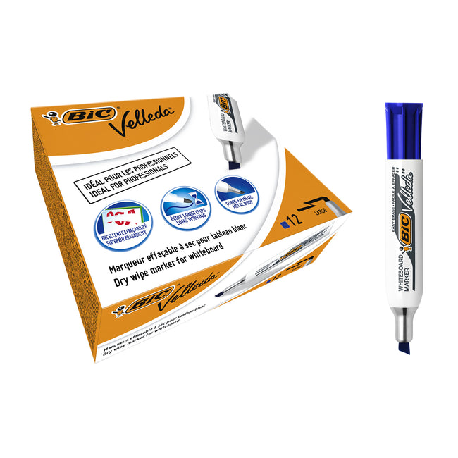 BIC -  Whiteboardmarker  1781 schuin l blauw | 12 stuks