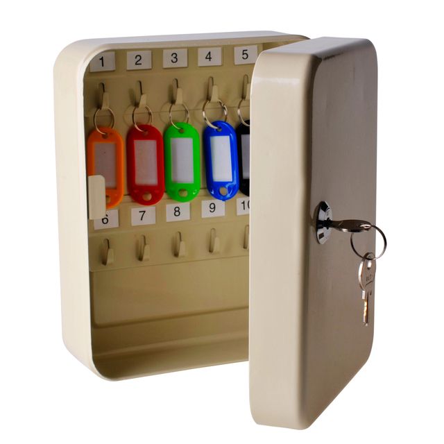 Qbasic -  Sleutelkast 20 haken 200x160x60mm