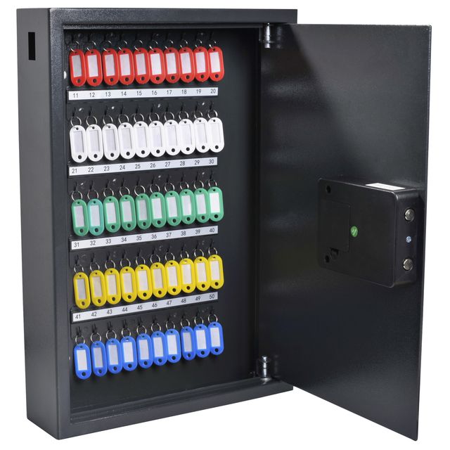 Pavo -  Sleutelkast  y 50 haken donkergrijs