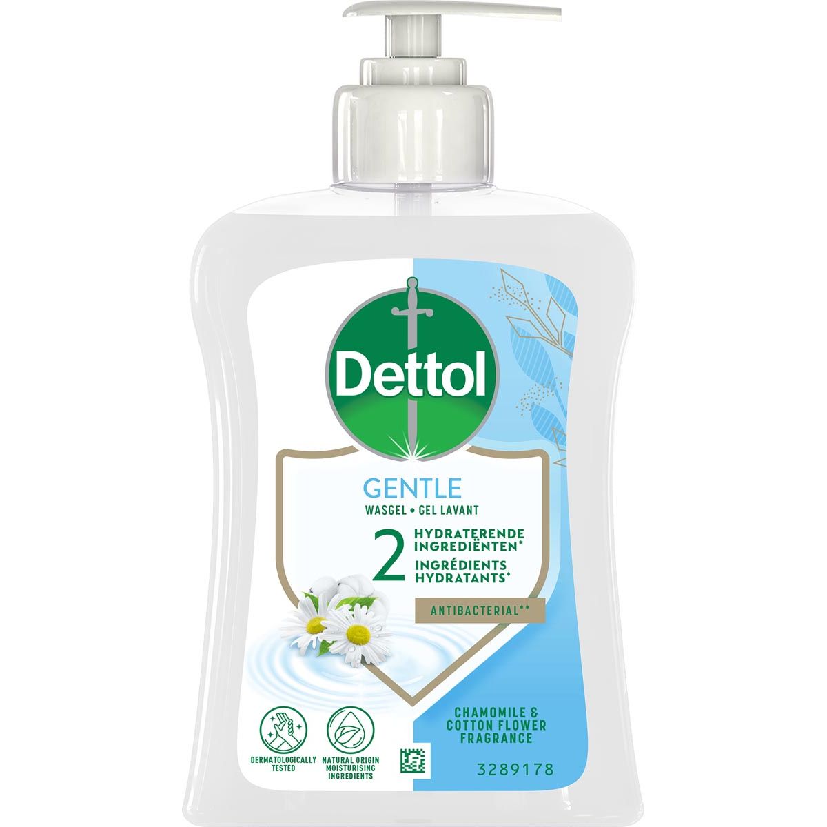 Dettol - savon pour les mains Doux, camomille et fleur de coton, flacon de 250 ml