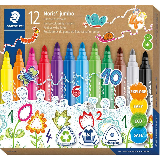 Staedtler - Filz -Stift Noris 328 Jumbo, 12 Marker